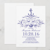 oude uitnodiging voor nautisch vrijgezellenfeest v (Voorkant / Achterkant)