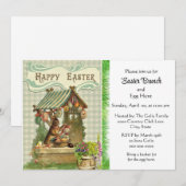 Oude uitnodiging voor Pasen brunch vakantie (Voorkant / Achterkant)
