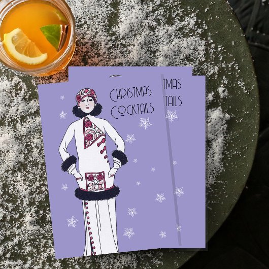 Oude uitnodiging voor Sneeuwkoningin-feestje