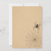 Oude uitnodigingskaart voor Halloween Kaart (Achterkant)