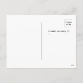 Oude uitnodigingskaart voor het snijden van pompoe feestdagenkaart (Achterkant)