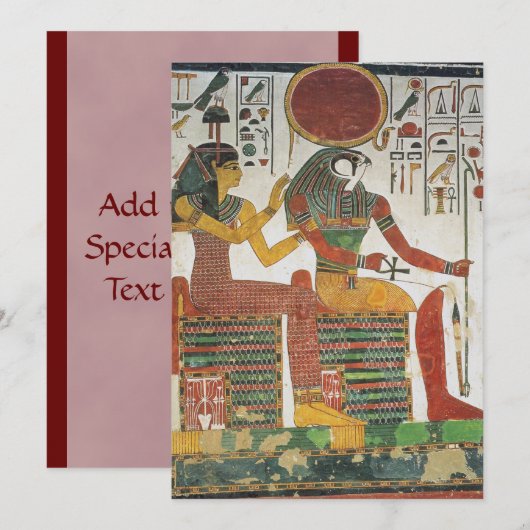 Oude uitvindingen van het Egyptische Horus Kaart (Voorkant / Achterkant)