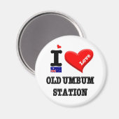 OUDE UMBUM STATION - I Love Magneet (Voorkant / Achterkant)