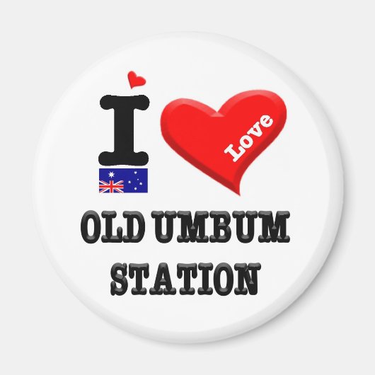 OUDE UMBUM STATION - I Love Magneet (Voorkant)