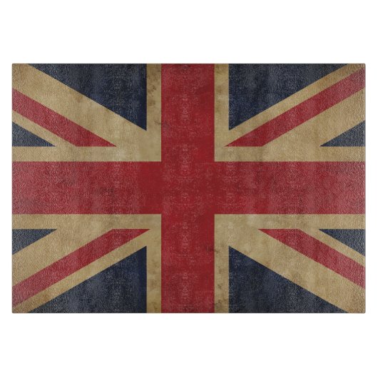 Oude Uniefact Flag Glass Cutting Board Snijplank (Voorkant)