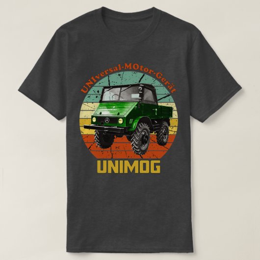 Oude Unimog Retro T-shirt (Design voorkant)
