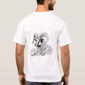 Oude Urial: Wilde Geest T-shirt (Achterkant)