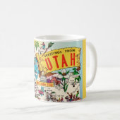 Oude Utah kaart Koffiemok (Voorkant rechts)