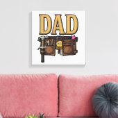 Oude Vader Gereedschap Riem Vaderdag Canvas Afdruk (Insitu (Woonkamer))