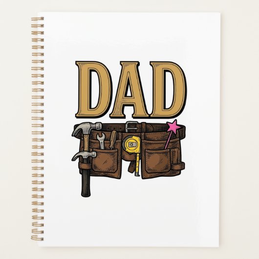 Oude Vader Gereedschap Riem Vaderdag Planner (Voorkant)