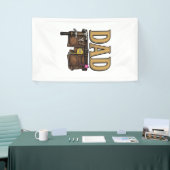 Oude Vader Gereedschap Riem Vaderdag Spandoek (Beurs)