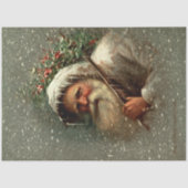  oude vader kerst in sneeuw tissuepapier (Voorkant)