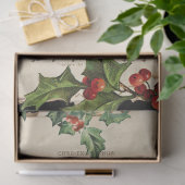 Oude Vader Kerstmis, Holly & Muziek Decoupage Tissuepapier (Geschenk)