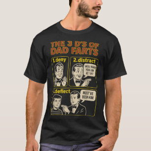 Oude vader scheet grappige vadersdag winden humor t-shirt