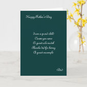 Oude vaderdag kaart (Gele Bloem)