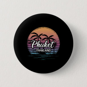 Oude vakantie in Thailand Reizen Azië Thaise stran Ronde Button 5,7 Cm