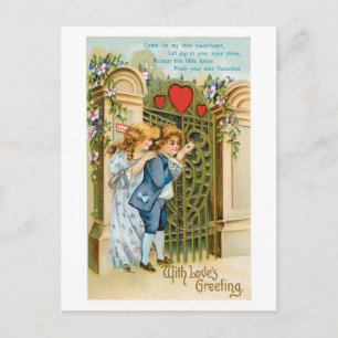 Oude Valentijn Feestdagenkaart
