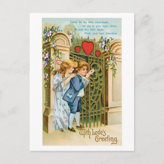 Oude Valentijn Feestdagenkaart (Voorkant)