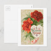 Oude Valentijn Feestdagenkaart (Voorkant / Achterkant)