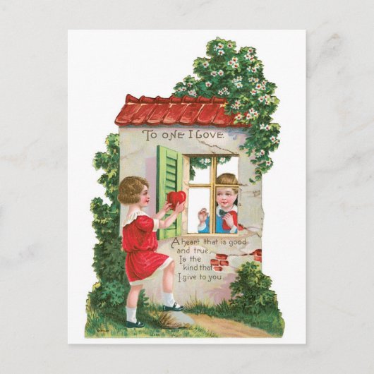 Oude Valentijn Feestdagenkaart (Voorkant)