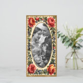 Oude Valentijn Fotokaart Feestdagenkaart (Staand voorkant)