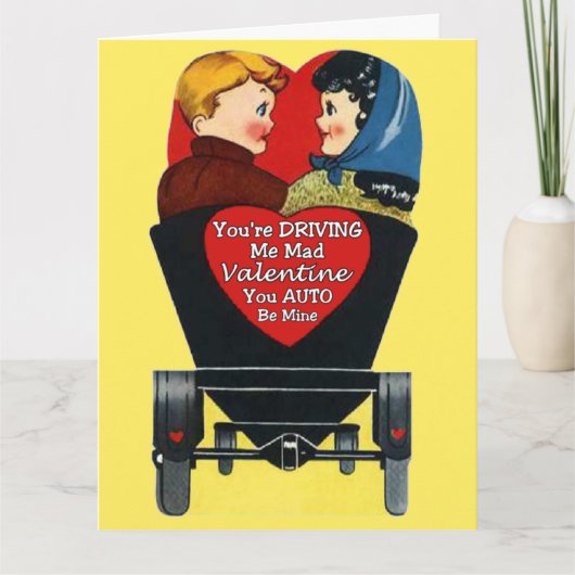 Oude Valentijn, je maakt me gek Valentijn Kaart (Voorkant)