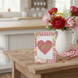 Oude Valentijn: Liefde in Elke Draad Feestdagenkaart