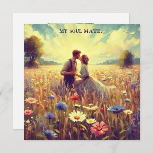 Oude Valentijn ~ MIJN ZIELSMAK ~ Koppels ~ Feestdagenkaart (Voorkant / Achterkant)