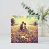 Oude Valentijn ~ MIJN ZIELSVRIEND ~ Koppels ~ Feestdagenkaart (Staand voorkant)