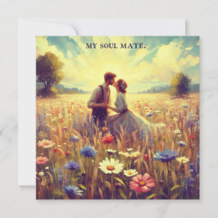 Oude Valentijn ~ MIJN ZIELSVRIEND ~ Koppels ~ Feestdagenkaart