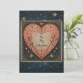 Oude Valentijnkaart – Platte Kerstkaart (Staand voorkant)