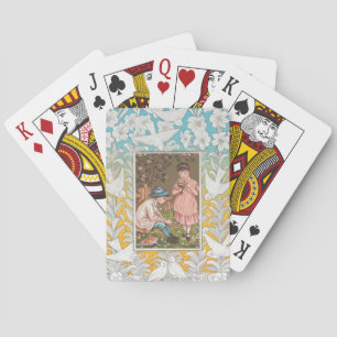 Oude Valentijnkaart uit het Victoriaanse tijdperk, Pokerkaarten
