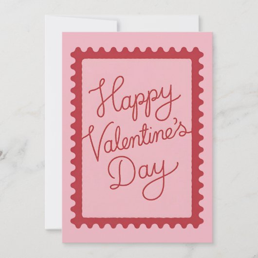 Oude Valentijns groetkaart handgetekend Feestdagenkaart (Voorkant)