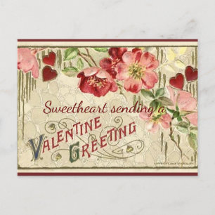 Oude Valentijnsbegroeting Feestdagenkaart