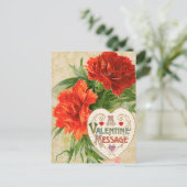 Oude Valentijnsboodschap, Anjers Feestdagenkaart (Staand voorkant)