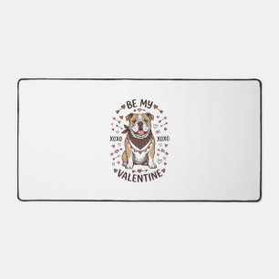 Oude Valentijnsdag Bulldog XOXO Shirt Ontwerp_1 Bureaumat