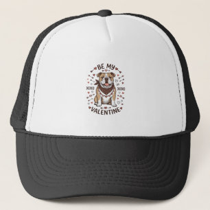 Oude Valentijnsdag Bulldog XOXO Shirt Ontwerp_1 Trucker Pet
