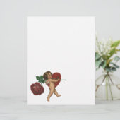 Oude Valentijnsdag Cherubijn en Victoriaanse Roos (Staand voorkant)