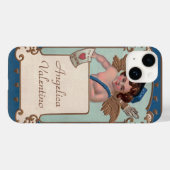 Oude Valentijnsdag, cherubijn met liefdesbrieven Case-Mate iPhone Case (Achterkant (horizontaal))