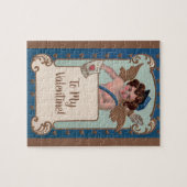 Oude Valentijnsdag, cherubijn met liefdesbrieven Legpuzzel (Horizontaal)