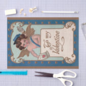 Oude Valentijnsdag, cherubijn met liefdesbrieven Tissuepapier (Craft)