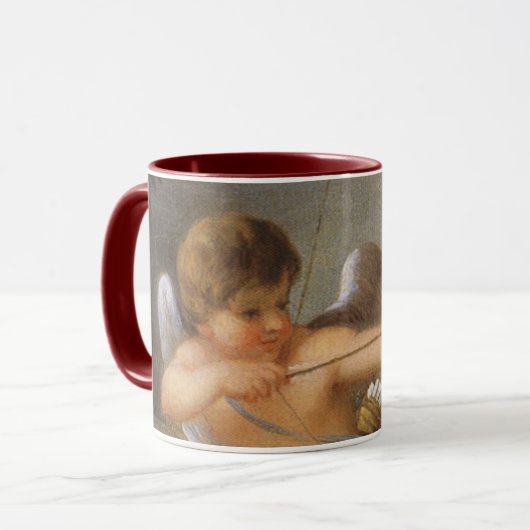 Oude Valentijnsdag, Cupido met Boog en Pijl Mok (Voorkant links)