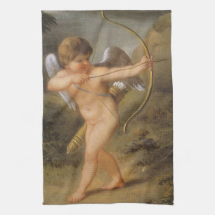 Oude Valentijnsdag, Cupido met Boog en Pijl Theedoek