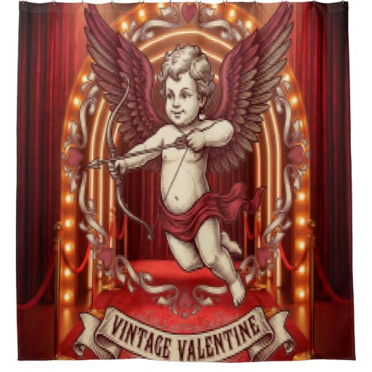 Oude Valentijnsdag Douchegordijn (Voorkant)