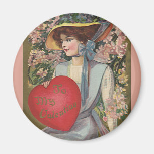 Oude Valentijnsdag, Elegante Dame met Hart Magneet