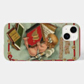 Oude Valentijnsdag engel, Cupido leest boek Case-Mate iPhone Case (Achterkant (horizontaal))