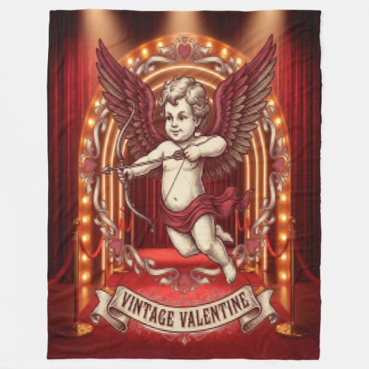 Oude Valentijnsdag  Fleece Deken (Voorkant)