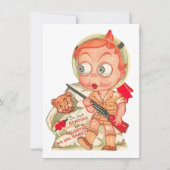 Oude Valentijnsdag Jongen Jagen Feestdagenkaart (Voorkant)