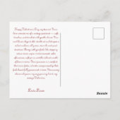 Oude Valentijnsdag Kat Met Hart  Briefkaart (Achterkant)
