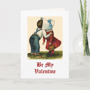 Oude Valentijnsdag Kuskaart Feestdagen Kaart